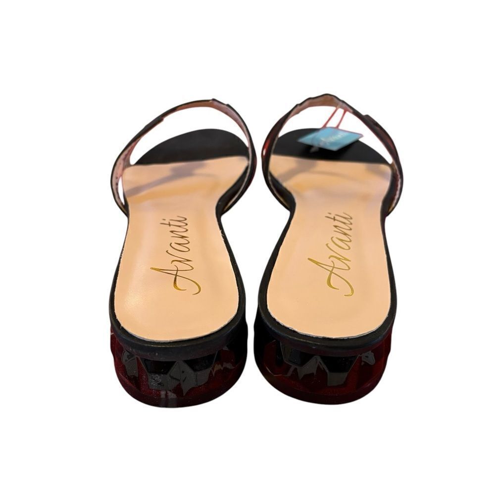Avanti Black Hand-Crafted Women's Slide Sandals. Very Sharp Looking. - Picture 4 of 8